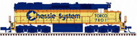 40003719 SD35 EMD 7801 of the Chessie System