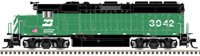 40004719 GP40-2 EMD 3057 of the Burlington Northern