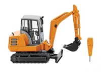 4006190658065 Schaeff HR 18 Tracked Mini-Excavator with Shovel and Push Blade