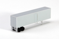 40200-01 40' Corrugated Van Trailer with Curb Door, Undecorated 40200-01 40' Corrugated Van Trailer with Curb Door, Undecorated