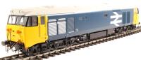 Class 50 in BR large logo blue with grey roof - unnumbered