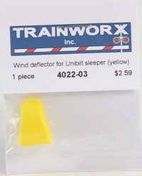 4022-03 Wind Deflector for Peterbilt 379 Tractor with Unibilt Sleeper, Yellow 4022-03 Wind Deflector for Peterbilt 379 Tractor with Unibilt Sleeper, Yellow