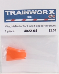 4022-04 Wind Deflector for Peterbilt 379 Tractor with Unibilt Sleeper, Orange 4022-04 Wind Deflector for Peterbilt 379 Tractor with Unibilt Sleeper, Orange