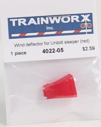 4022-05 Wind Deflector for Peterbilt 379 Tractor with Unibilt Sleeper, Red 4022-05 Wind Deflector for Peterbilt 379 Tractor with Unibilt Sleeper, Red