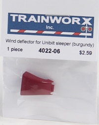 4022-06 Wind Deflector for Peterbilt 379 Tractor with Unibilt Sleeper, Burgundy 4022-06 Wind Deflector for Peterbilt 379 Tractor with Unibilt Sleeper, Burgundy