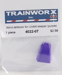 4022-07 Wind Deflector for Peterbilt 379 Tractor with Unibilt Sleeper, Purple 4022-07 Wind Deflector for Peterbilt 379 Tractor with Unibilt Sleeper, Purple