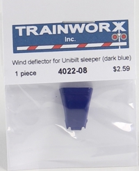 4022-08 Wind Deflector for Peterbilt 379 Tractor with Unibilt Sleeper, Dark Blue 4022-08 Wind Deflector for Peterbilt 379 Tractor with Unibilt Sleeper, Dark Blue