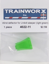 4022-11 Wind Deflector for Peterbilt 379 Tractor with Unibilt Sleeper, Light Green 4022-11 Wind Deflector for Peterbilt 379 Tractor with Unibilt Sleeper, Light Green