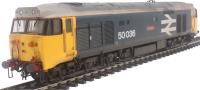 Class 50 50036 "Victorious" in BR large logo blue - weathered
