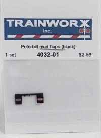 4032-01 Peterbilt Mud Flaps (Black) 4032-01 Peterbilt Mud Flaps (Black)