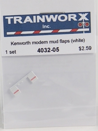 4032-05 Kenworth Mud Flaps (White) 4032-05 Kenworth Mud Flaps (White)