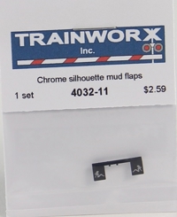 4032-11 Chrome Silhouette Mud Flaps 4032-11 Chrome Silhouette Mud Flaps
