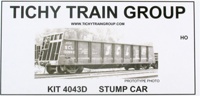 4043D 40' Stump Car Kit with Decals