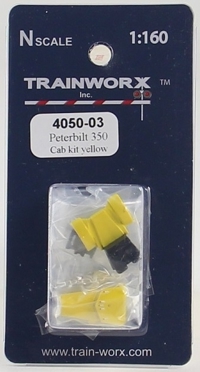 4050-03 Peterbilt 350 Tractor Decorated Cab Kit (Yellow) 4050-03 Peterbilt 350 Tractor Decorated Cab Kit (Yellow)
