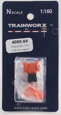 4050-04 Peterbilt 350 Tractor Decorated Cab Kit (Orange) 4050-04 Peterbilt 350 Tractor Decorated Cab Kit (Orange)