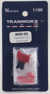 4050-05 Peterbilt 350 Tractor Decorated Cab Kit (Red) 4050-05 Peterbilt 350 Tractor Decorated Cab Kit (Red)