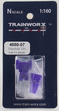 4050-07 Peterbilt 350 Tractor Decorated Cab Kit (Purple) 4050-07 Peterbilt 350 Tractor Decorated Cab Kit (Purple)