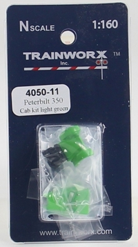 4050-11 Peterbilt 350 Tractor Decorated Cab Kit (Light Green) 4050-11 Peterbilt 350 Tractor Decorated Cab Kit (Light Green)