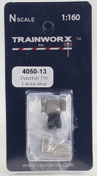 4050-13 Peterbilt 350 Tractor Decorated Cab Kit (Silver) 4050-13 Peterbilt 350 Tractor Decorated Cab Kit (Silver)