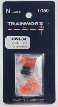 4051-04 Peterbilt 351 Tractor Decorated Cab Kit (Orange) 4051-04 Peterbilt 351 Tractor Decorated Cab Kit (Orange)