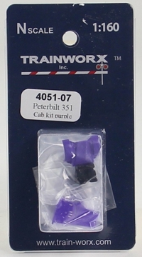 4051-07 Peterbilt 351 Tractor Decorated Cab Kit (Purple) 4051-07 Peterbilt 351 Tractor Decorated Cab Kit (Purple)