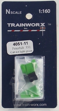 4051-11 Peterbilt 351 Tractor Decorated Cab Kit (Light Green) 4051-11 Peterbilt 351 Tractor Decorated Cab Kit (Light Green)