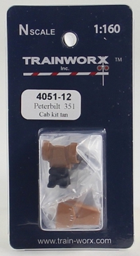 4051-12 Peterbilt 351 Tractor Decorated Cab Kit (Tan) 4051-12 Peterbilt 351 Tractor Decorated Cab Kit (Tan)