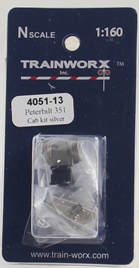 4051-13 Peterbilt 351 Tractor Decorated Cab Kit (Silver) 4051-13 Peterbilt 351 Tractor Decorated Cab Kit (Silver)