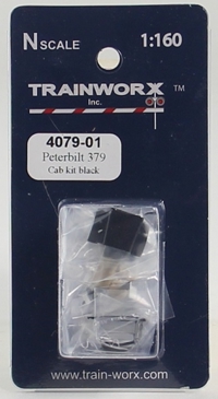 4079-01 Peterbilt 379 Tractor Decorated Cab Kit (Black) 4079-01 Peterbilt 379 Tractor Decorated Cab Kit (Black)