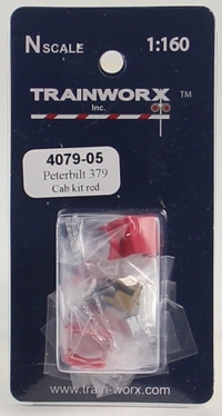 4079-05 Peterbilt 379 Tractor Decorated Cab Kit (Red) 4079-05 Peterbilt 379 Tractor Decorated Cab Kit (Red)