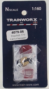 4079-06 Peterbilt 379 Tractor Decorated Cab Kit (Burgundy) 4079-06 Peterbilt 379 Tractor Decorated Cab Kit (Burgundy)