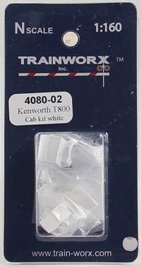 4080-02 Kenworth T800 Tractor Decorated Cab Kit (White) 4080-02 Kenworth T800 Tractor Decorated Cab Kit (White)