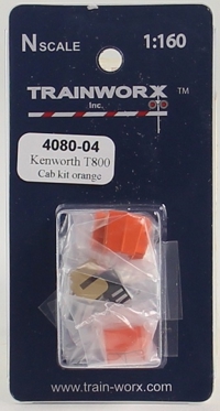 4080-04 Kenworth T800 Tractor Decorated Cab Kit (Orange) 4080-04 Kenworth T800 Tractor Decorated Cab Kit (Orange)