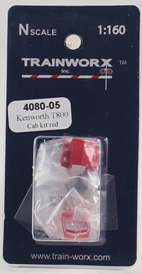 4080-05 Kenworth T800 Tractor Decorated Cab Kit (Red) 4080-05 Kenworth T800 Tractor Decorated Cab Kit (Red)