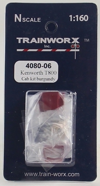 4080-06 Kenworth T800 Tractor Decorated Cab Kit (Burgundy) 4080-06 Kenworth T800 Tractor Decorated Cab Kit (Burgundy)