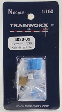 4080-09 Kenworth T800 Tractor Decorated Cab Kit (Light Blue) 4080-09 Kenworth T800 Tractor Decorated Cab Kit (Light Blue)
