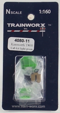 4080-11 Kenworth T800 Tractor Cab Kit (Light Green) 4080-11 Kenworth T800 Tractor Cab Kit (Light Green)