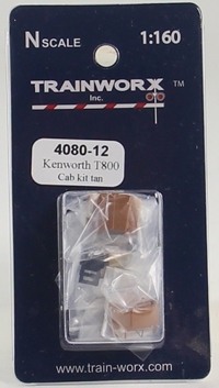 4080-12 Kenworth T800 Tractor Cab Kit (Tan) 4080-12 Kenworth T800 Tractor Cab Kit (Tan)