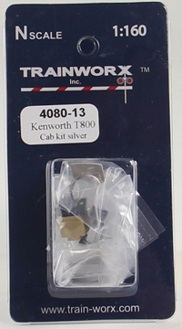 4080-13 Kenworth T800 Tractor Cab Kit (Silver) 4080-13 Kenworth T800 Tractor Cab Kit (Silver)