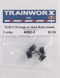 4082-3 Truck Wheels and Tires 10.00 x 20 Duals on Black Budd Wheels (2-Axles) 4082-3 Truck Wheels and Tires 10.00 x 20 Duals on Black Budd Wheels (2-Axles)
