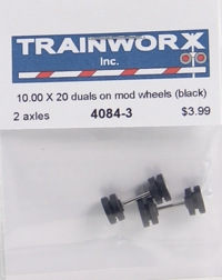 4084-3 Truck Wheels and Tires 10.00 x 20 Duals on Mod Wheels (2-Axles) 4084-3 Truck Wheels and Tires 10.00 x 20 Duals on Mod Wheels (2-Axles)