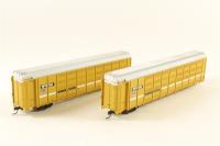 40927 Enclosed articulated Autorack of the Union Pacific - yellowithblack & white & up logo 880075