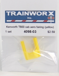 4098-03 Kenworth T800 Semi Tractor Cab Aero Fairing (Yellow) 4098-03 Kenworth T800 Semi Tractor Cab Aero Fairing (Yellow)
