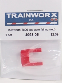 4098-05 Kenworth T800 Semi Tractor Cab Aero Fairing (Red) 4098-05 Kenworth T800 Semi Tractor Cab Aero Fairing (Red)