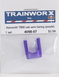 4098-07 Kenworth T800 Semi Tractor Cab Aero Fairing (Purple) 4098-07 Kenworth T800 Semi Tractor Cab Aero Fairing (Purple)