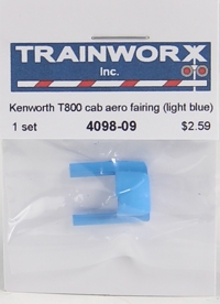 4098-09 Kenworth T800 Semi Tractor Cab Aero Fairing (Light Blue) 4098-09 Kenworth T800 Semi Tractor Cab Aero Fairing (Light Blue)
