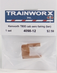 4098-12 Kenworth T800 Semi Tractor Cab Aero Fairing (Tan) 4098-12 Kenworth T800 Semi Tractor Cab Aero Fairing (Tan)