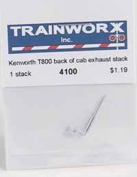 4100 Kenworth T800 Back of Cab Exhaust Stack 4100 Kenworth T800 Back of Cab Exhaust Stack
