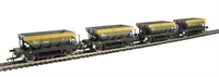 Dogfish ballast wagons - Civil Engineers "Dutch". Lightly weathered, unloaded - Pack of 4