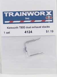 4124 Kenworth T800 Dual Exhaust Stacks 4124 Kenworth T800 Dual Exhaust Stacks